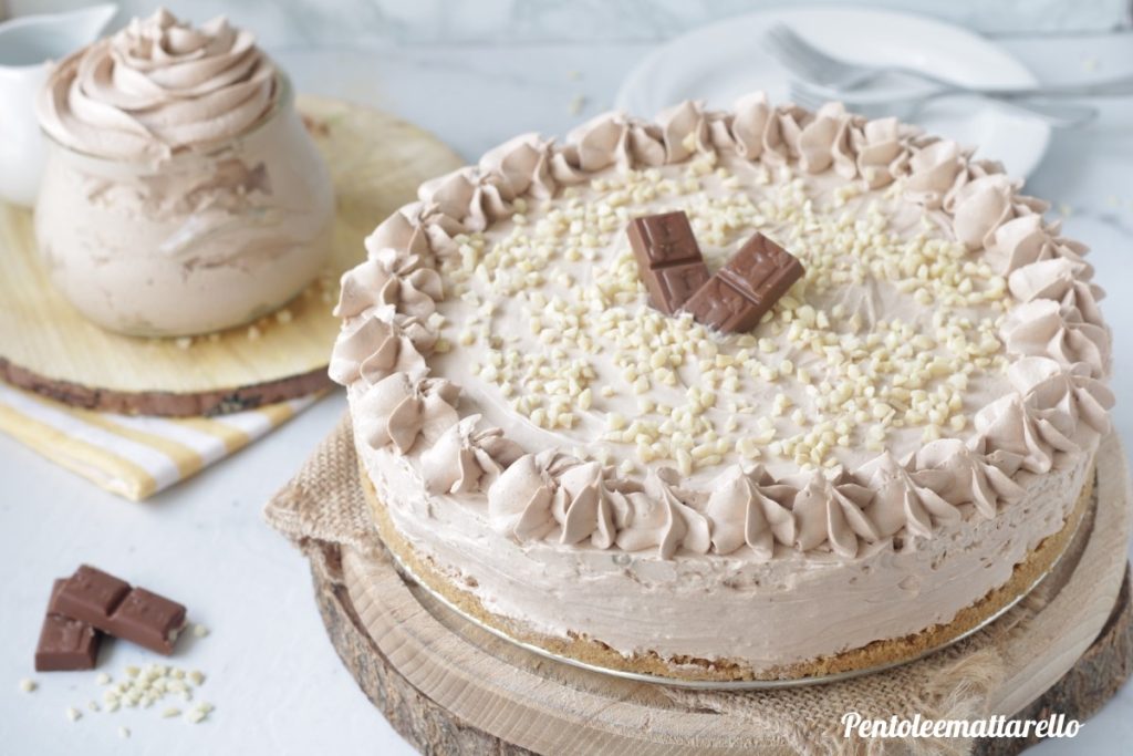 Cheesecake with Nutella and Kinder