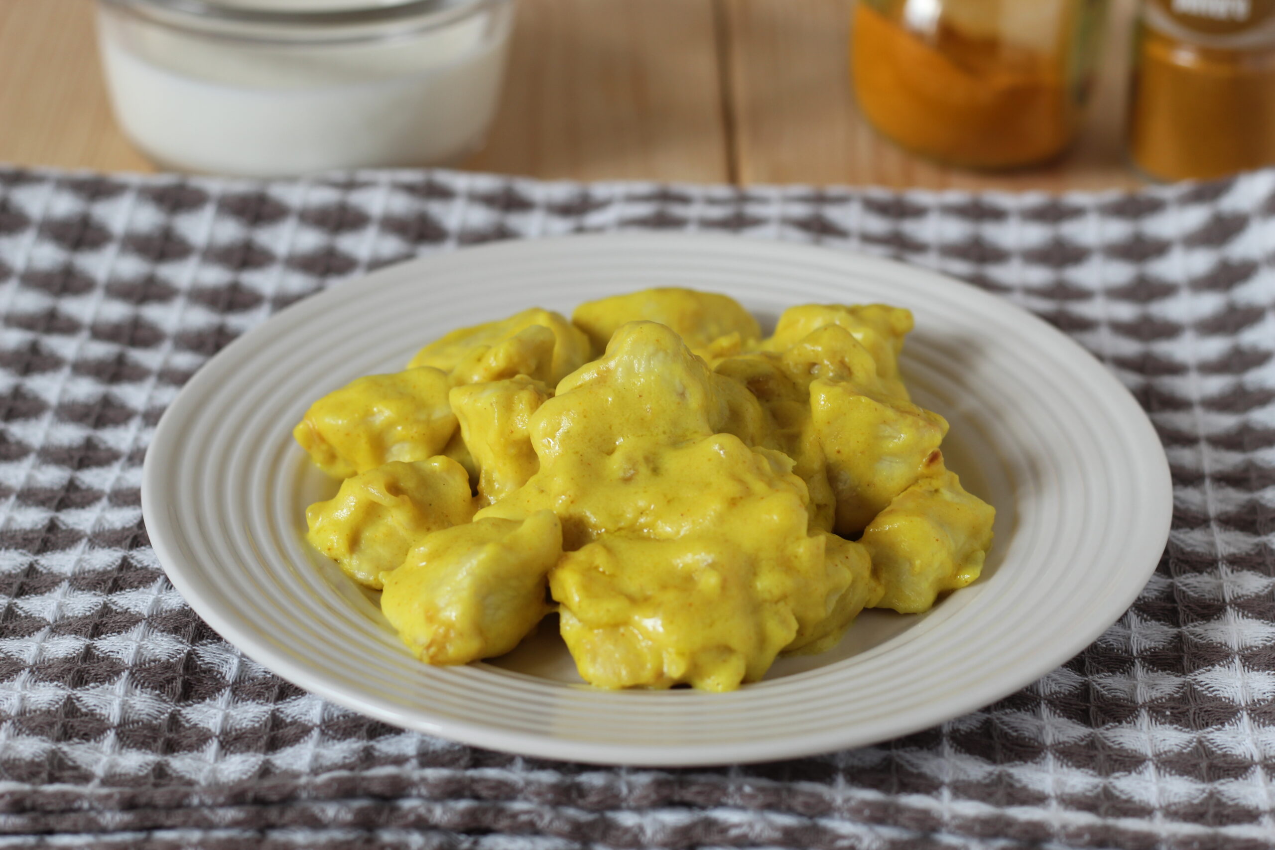 Turkey Bites with Curry and Turmeric