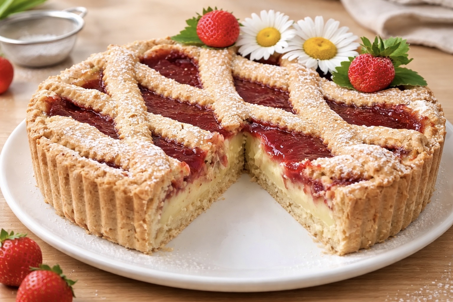 Cream and Strawberry Tart – Easy and Delicious Recipe
