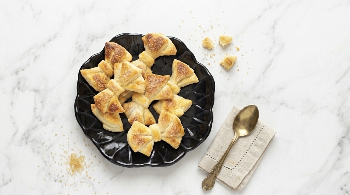 Quick Puff Pastry Bows: the show-stopping 2-ingredient recipe