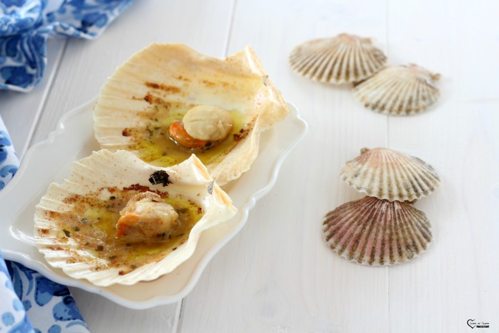 Baked scallops tasty appetizer