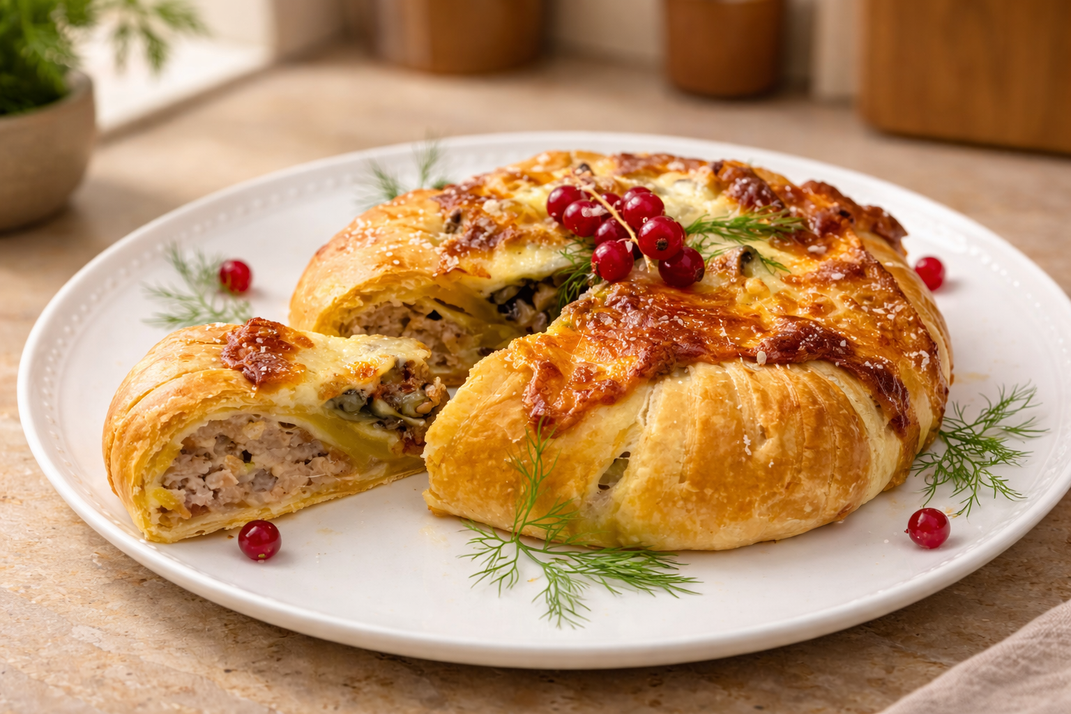 Savory Puff Pastry Tart with Mushrooms and Sausage: the recipe everyone loves