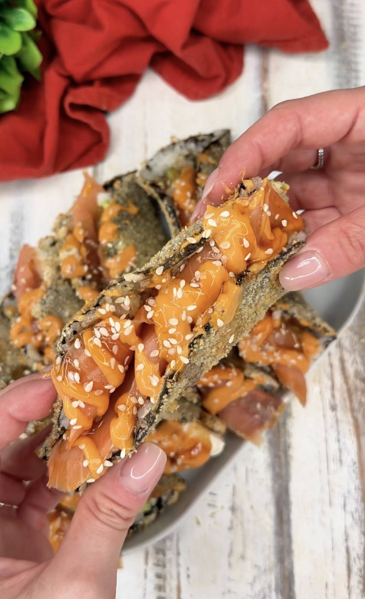 Sushi tacos in air fryer