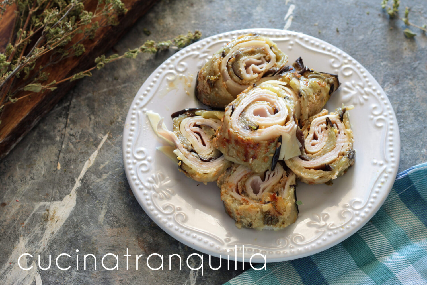 Stuffed Eggplant Roll