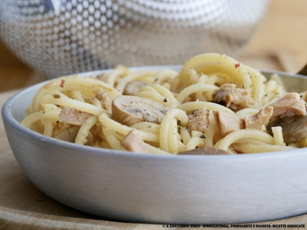 Light pasta with tuna and mushrooms | with light canned tuna