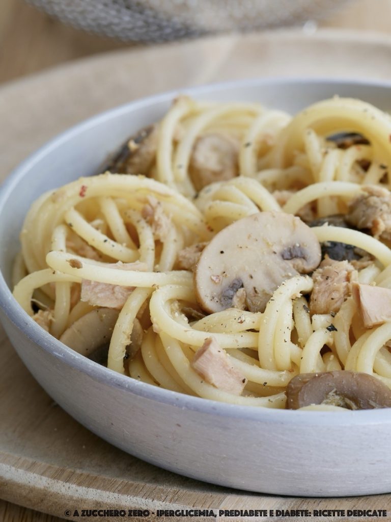 Light pasta with tuna and mushrooms | with light canned tuna
