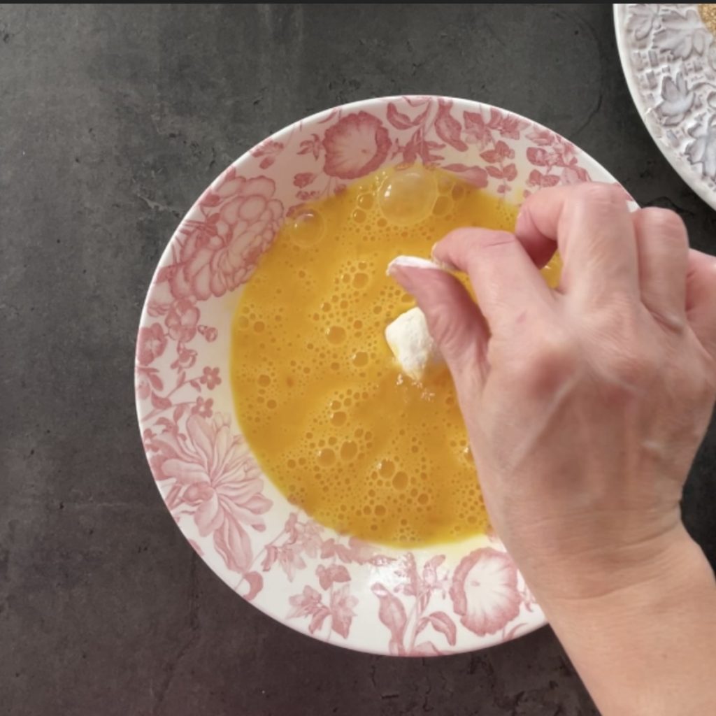 Mini mozzarella balls in the air fryer