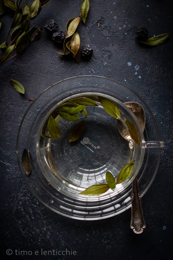 Myrtle infusion and decoction