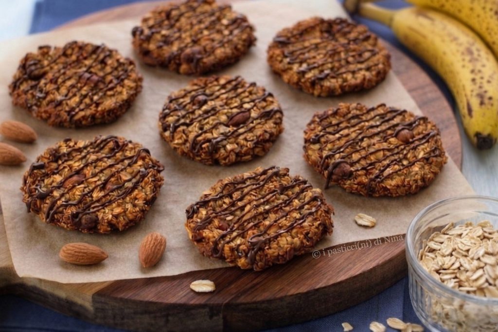 vegan oat and banana cookies recipe i pasticcini di Nina