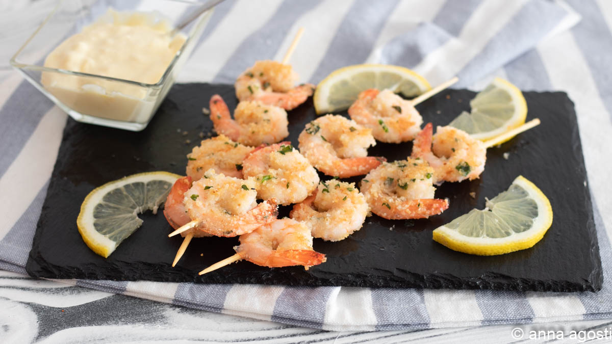 Oven-Baked Gratinated Shrimp