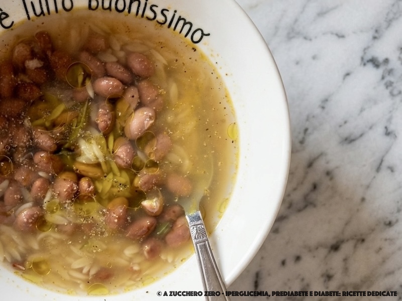 Pasta and beans in broth | simple recipe