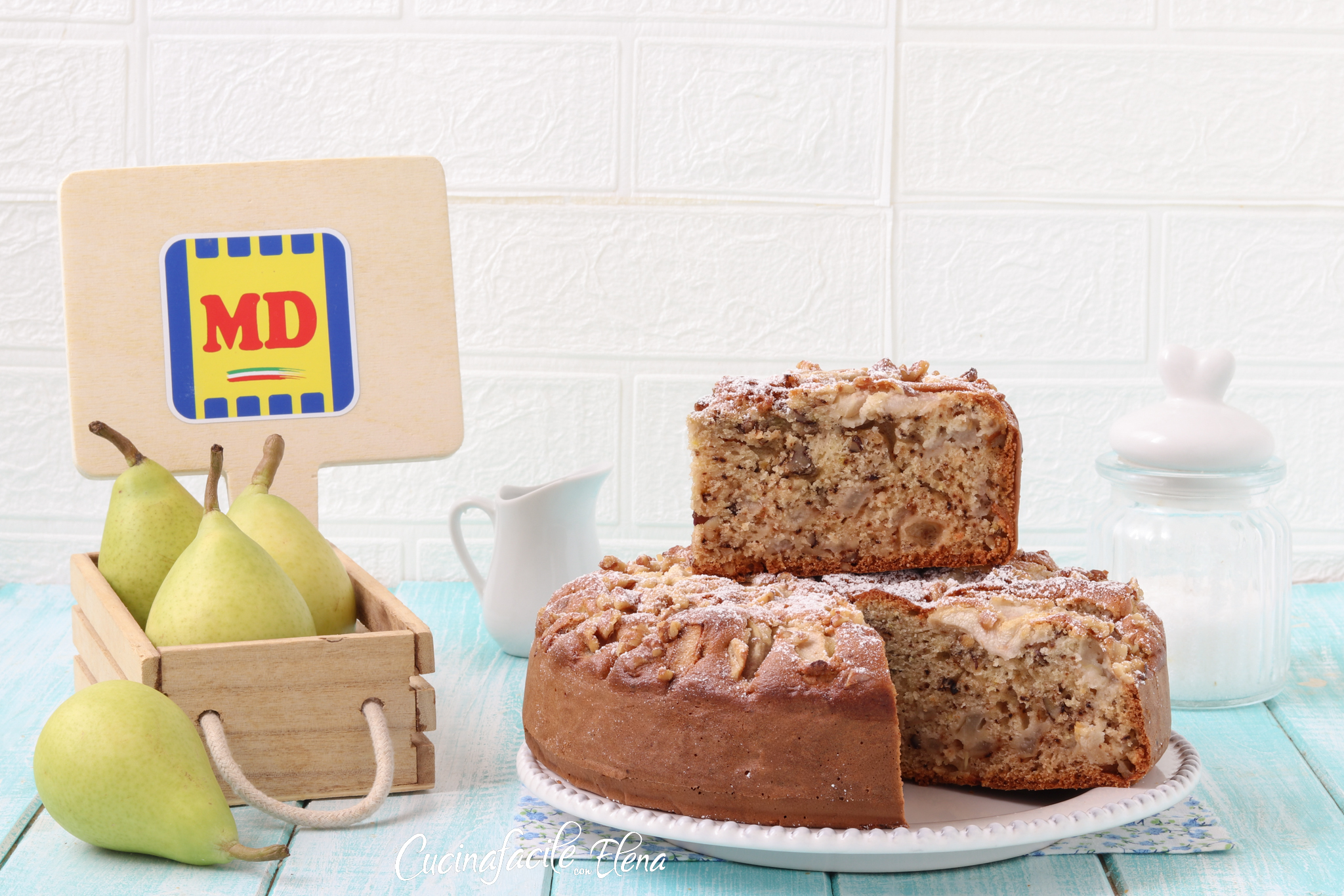 Pear and Walnut Cake