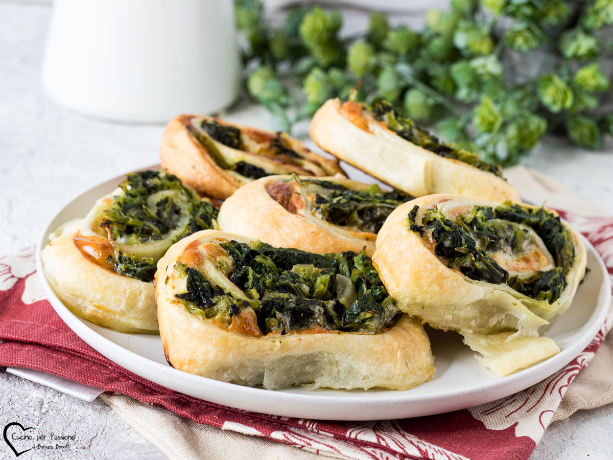 PUFF PASTRY ROLLS WITH FRIARIELLI