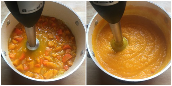 Pumpkin and carrot velouté - step 4