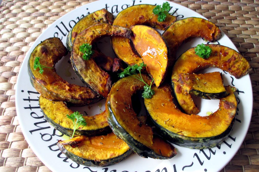 Roasted pumpkin in the air fryer, Eat Without Belly