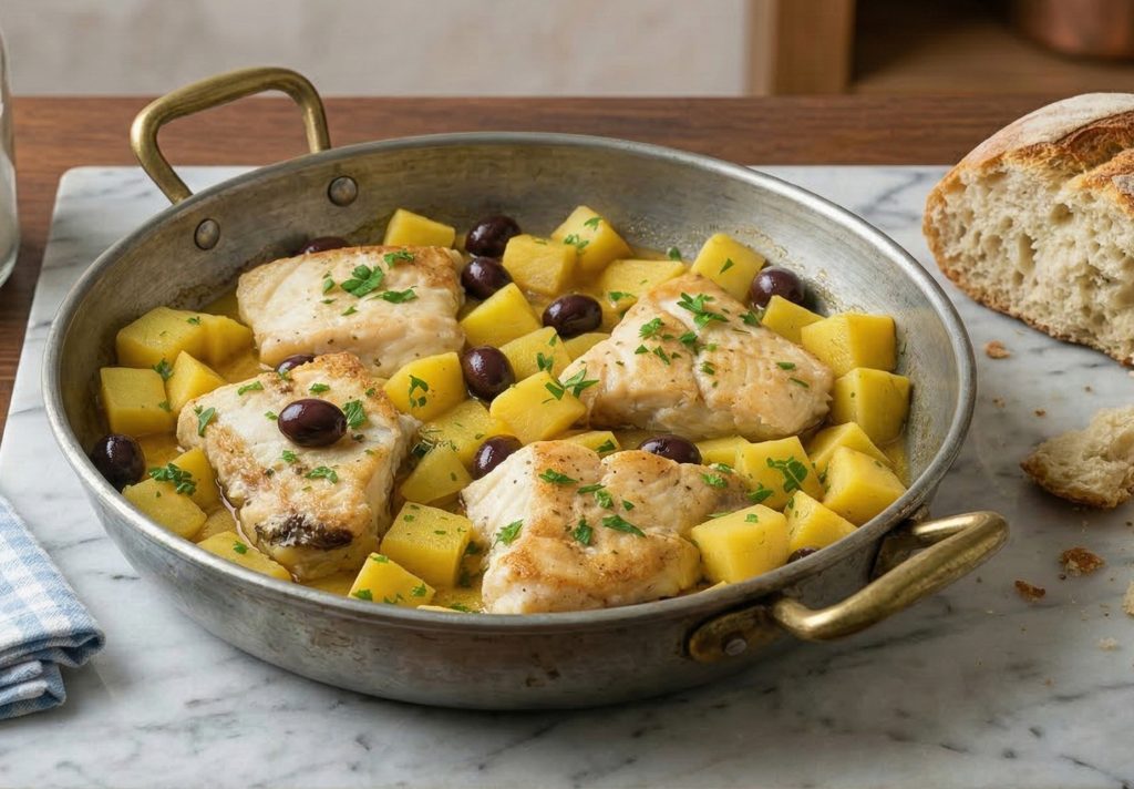 salted cod potatoes and olives