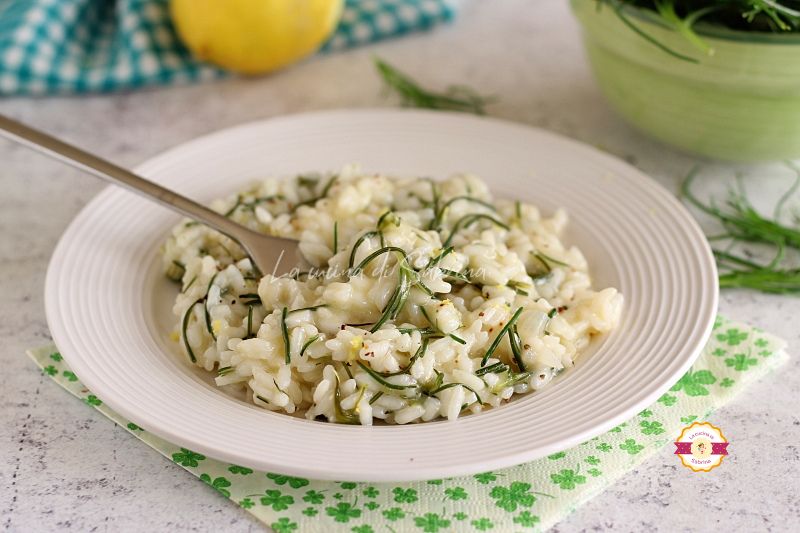Spring risotto with agretti