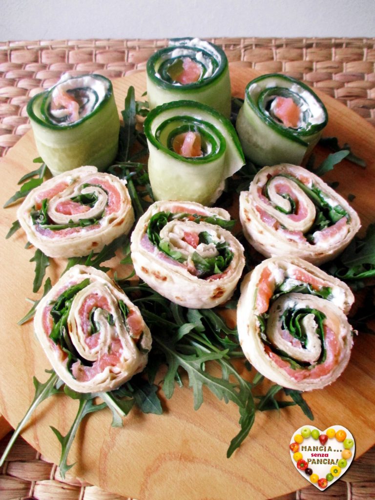 Salmon rolls in 2 variants, Eat without Belly