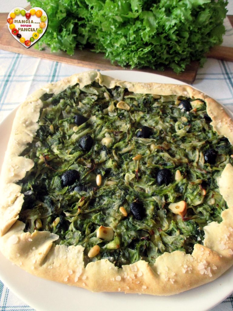 Savory escarole tart, Mangia senza Pancia