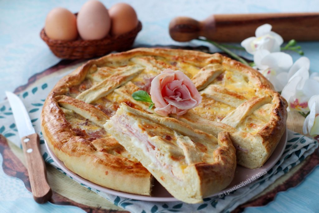 savory ham tart with cooked ham and cheese recipe i pasticcini di Nina
