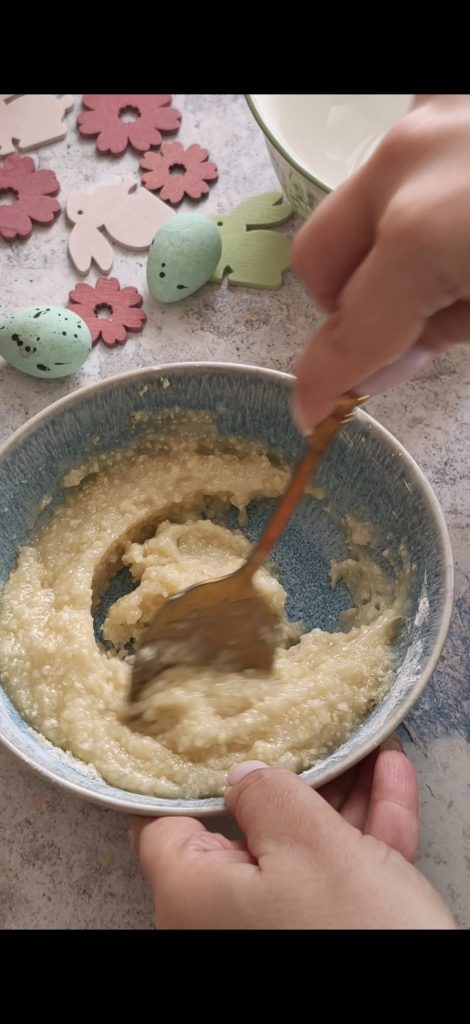 Mix with egg white and cornstarch