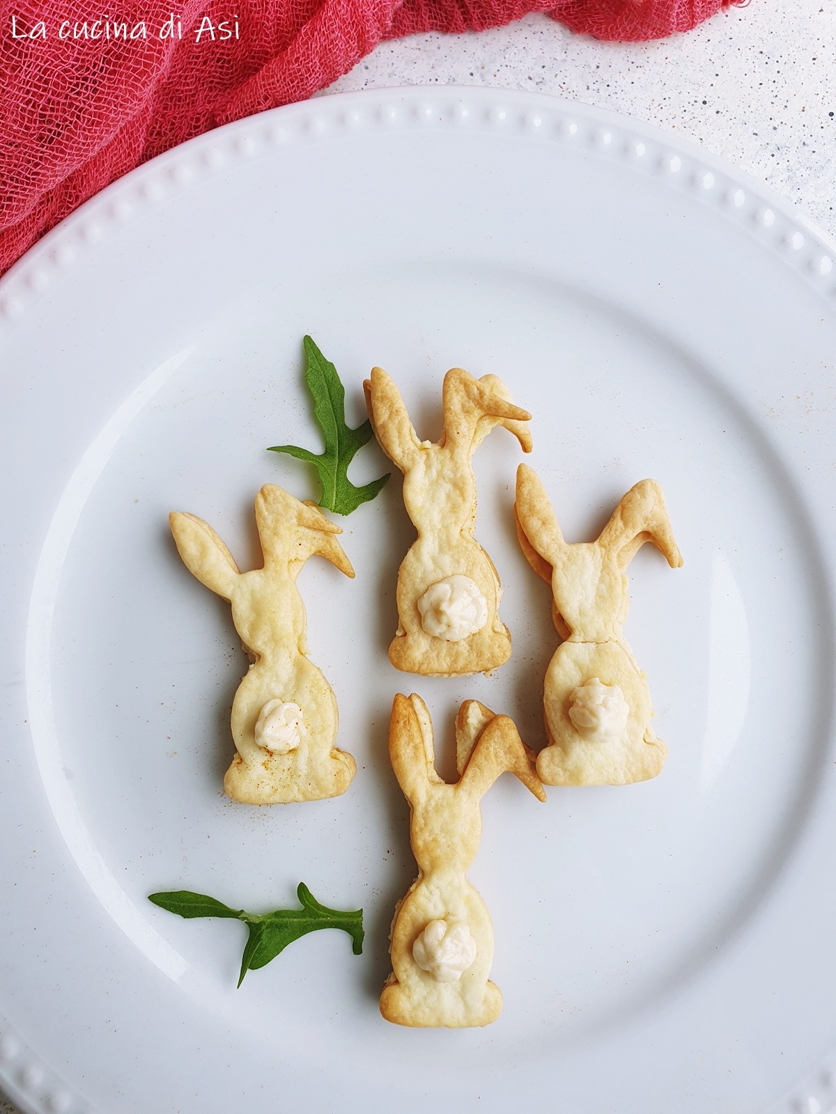 Shortcrust Pastry Bunnies for Easter, Easy and Quick Buffet Appetizer