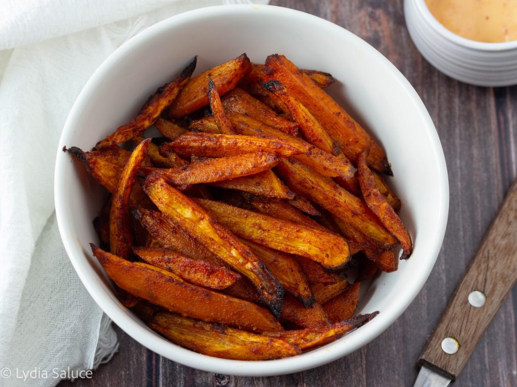 Spiced Carrot Sticks in Air Fryer