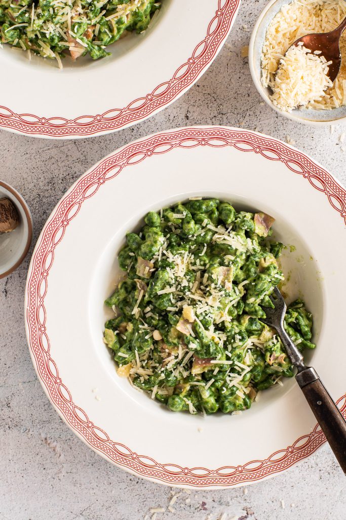 Spinatspätzle - Tyrolean spinach dumplings
