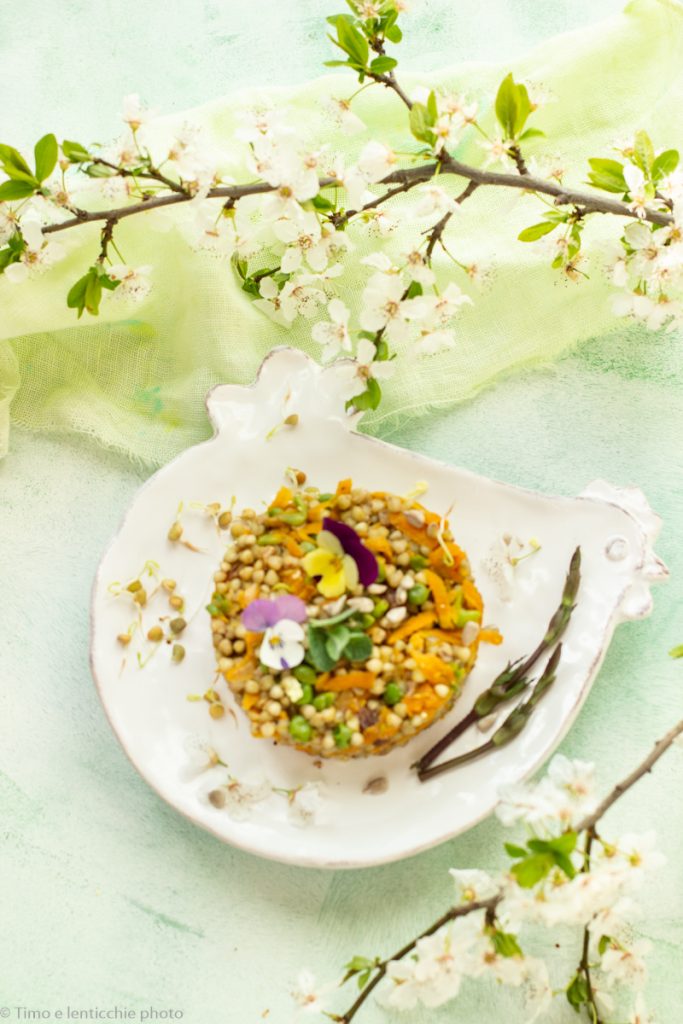 Insalata di grano saraceno primavera