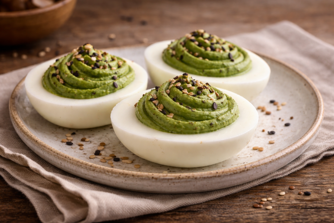 STUFFED EGGS WITH SPINACH: THE SECRET TO MAKING THEM SUPER CREAMY