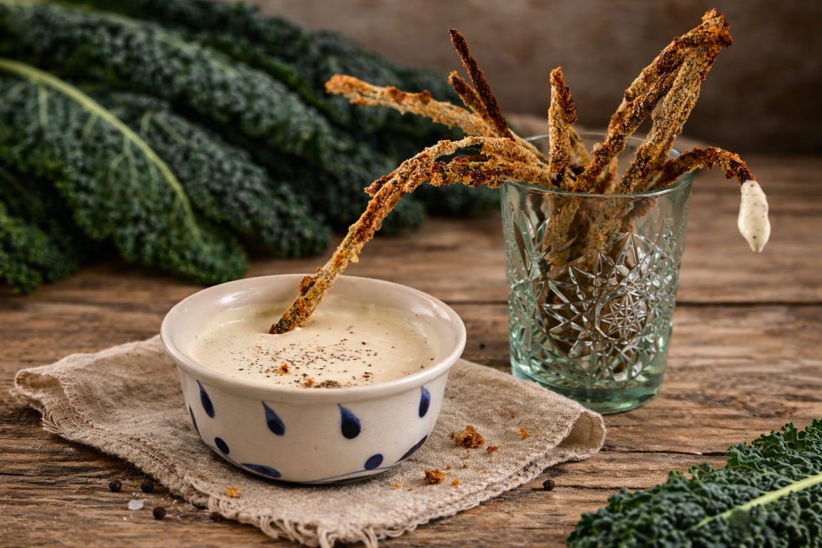 CRISPY KALE STEM STICKS