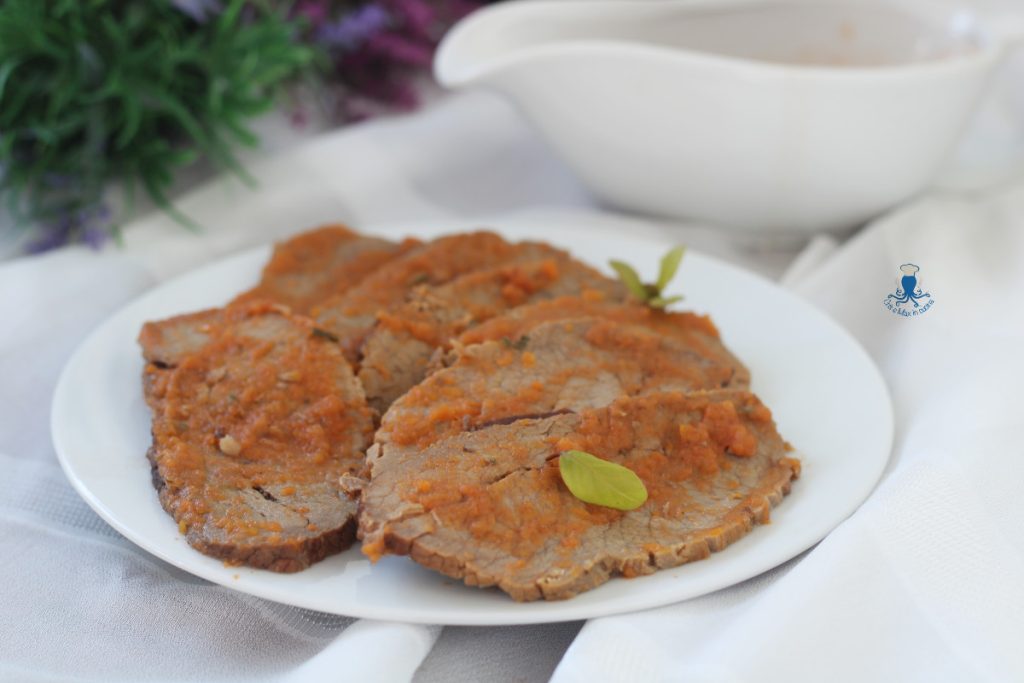 Very tender beef roast in the multicooker or pressure cooker