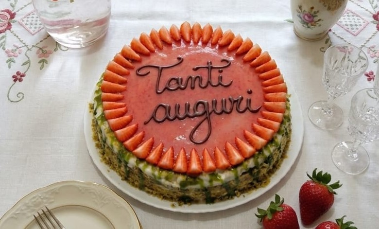 Ricotta and strawberry cake for diabetics