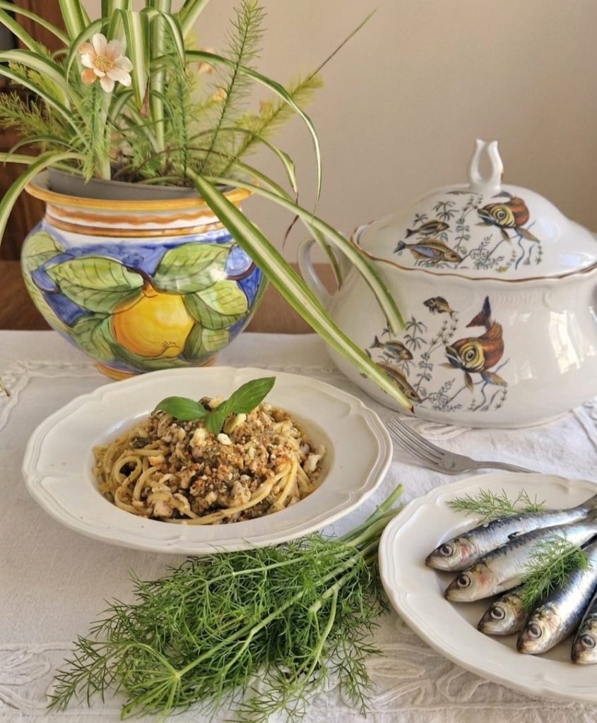 Pasta with sardines
