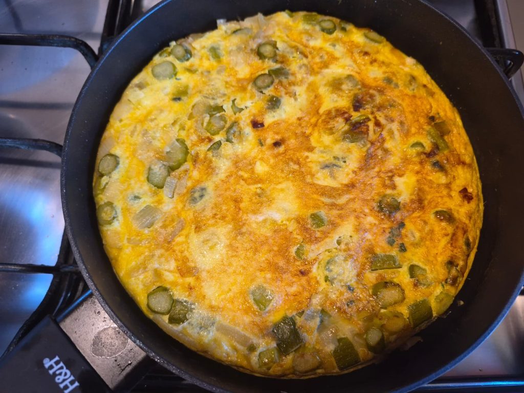 Asparagus Frittata and the Secret to Making It Tall, Fluffy and Light