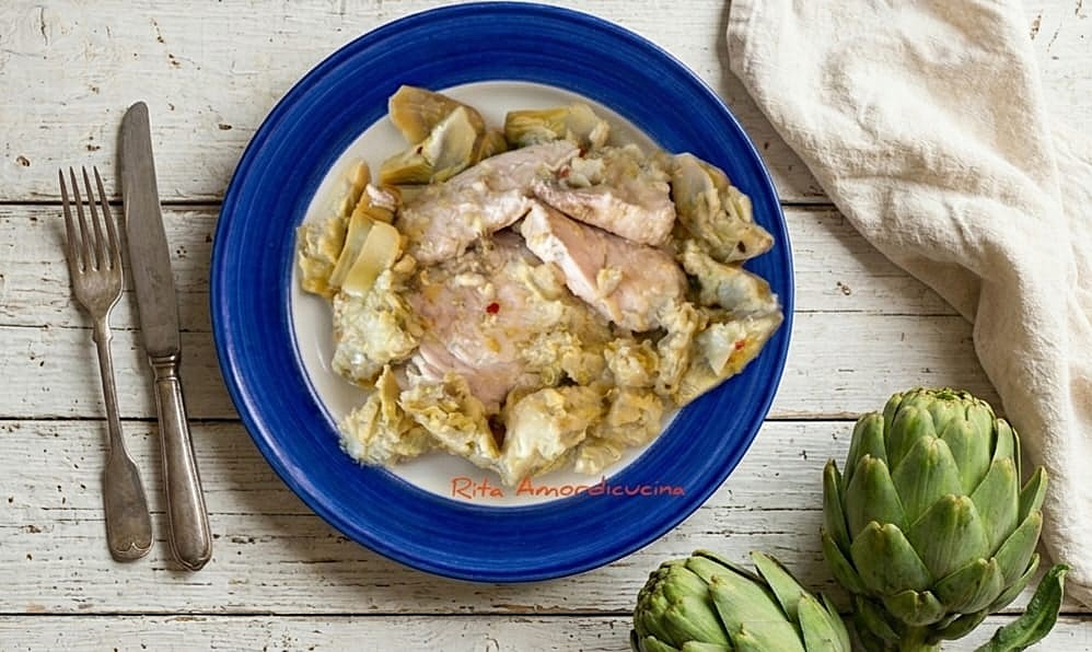 Swordfish with artichokes