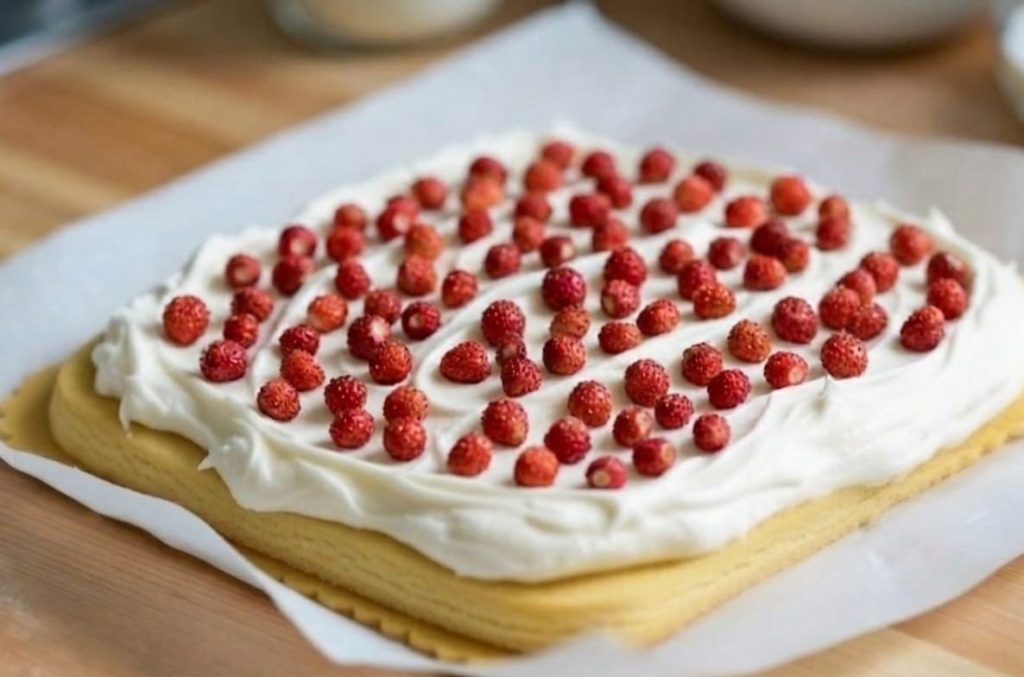 The strawberry and cream roll