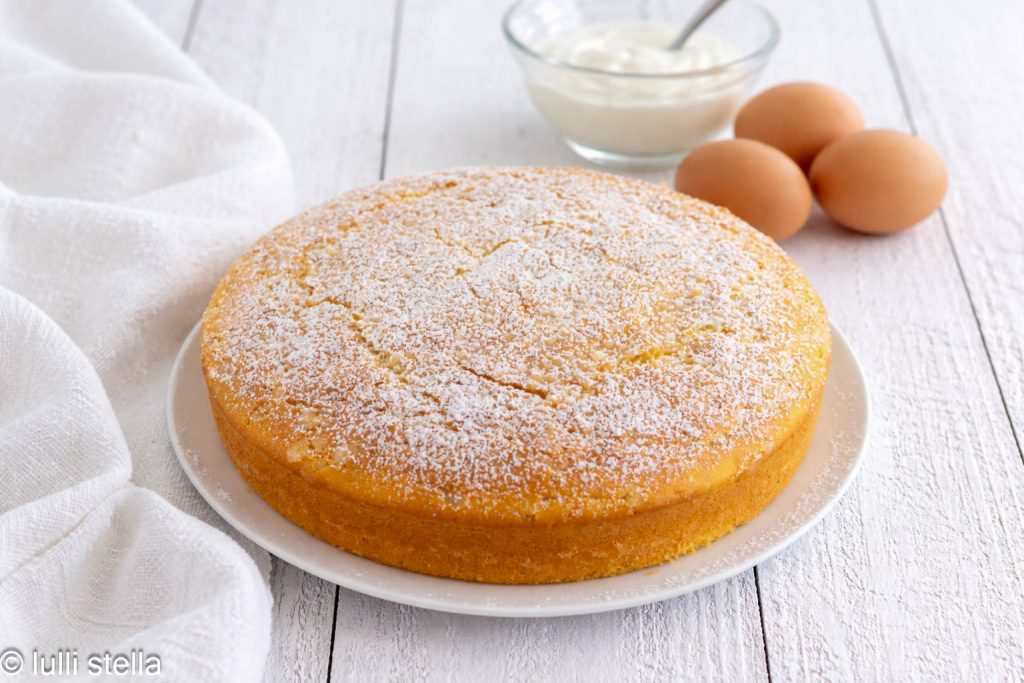 soft yogurt cake with rice flour, no butter