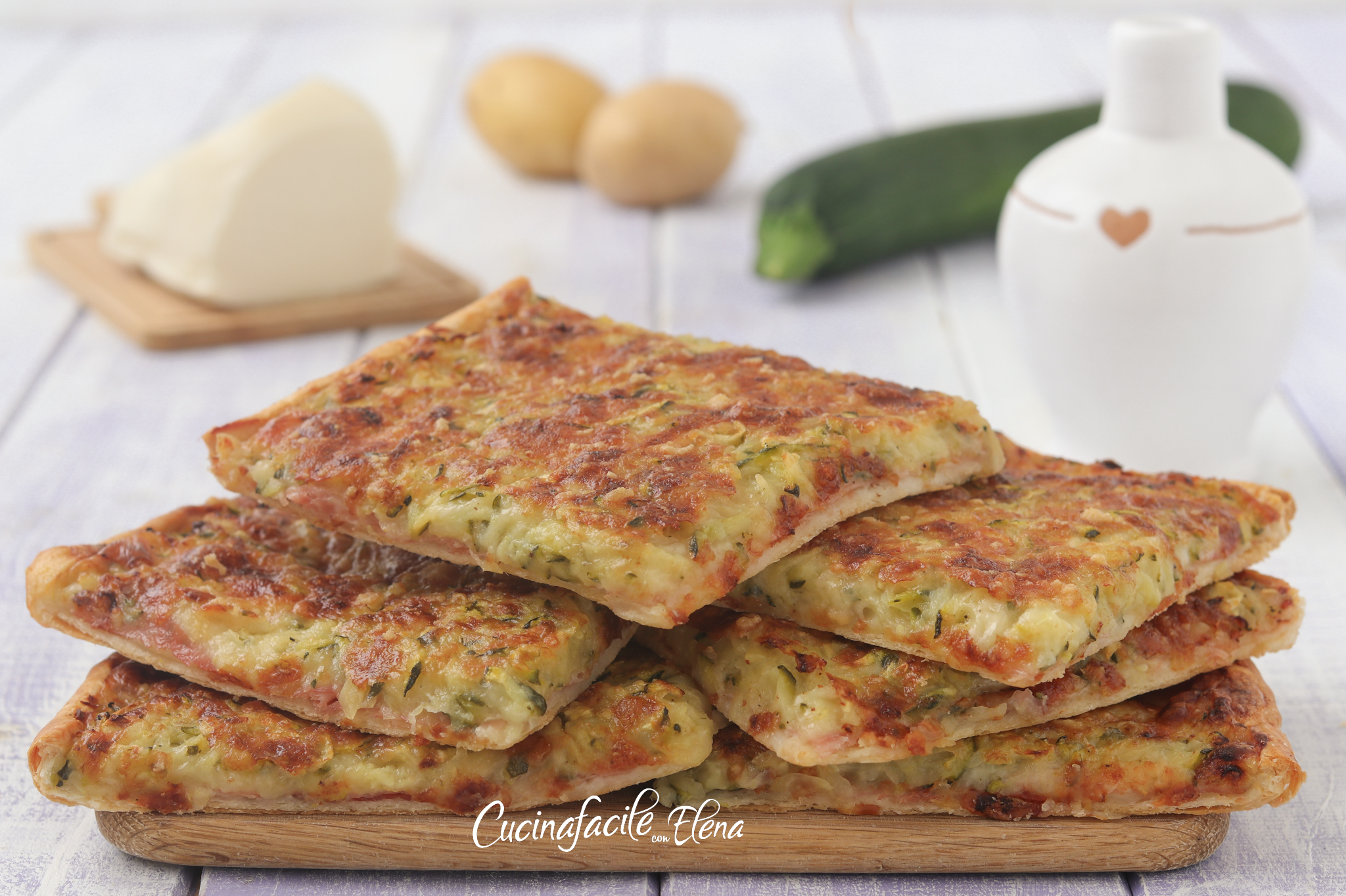 Zucchini and Potato Schiacciata