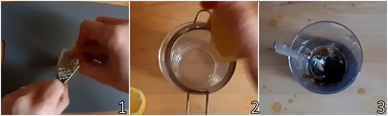 a. prepare the sauce with ginger lemon honey and soy sauce