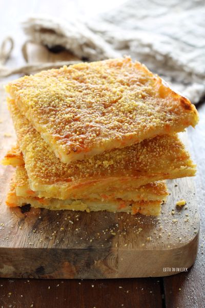 bake in conventional oven and cut into diamonds before serving