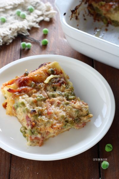 bake the lasagna in a static oven at 392°F for 40 minutes