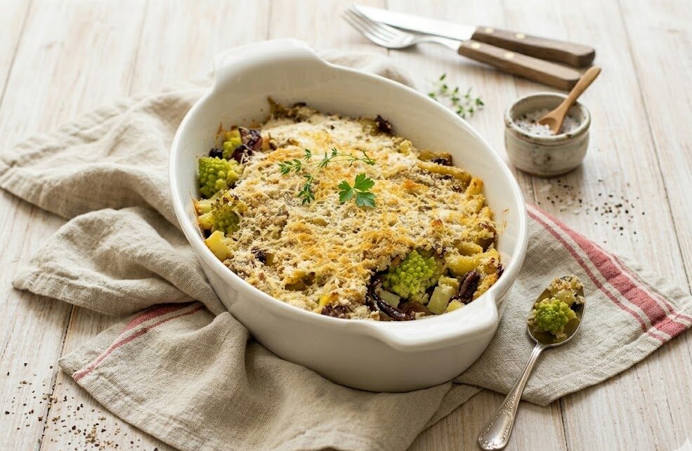 Baked Romanesco Broccoli Flan
