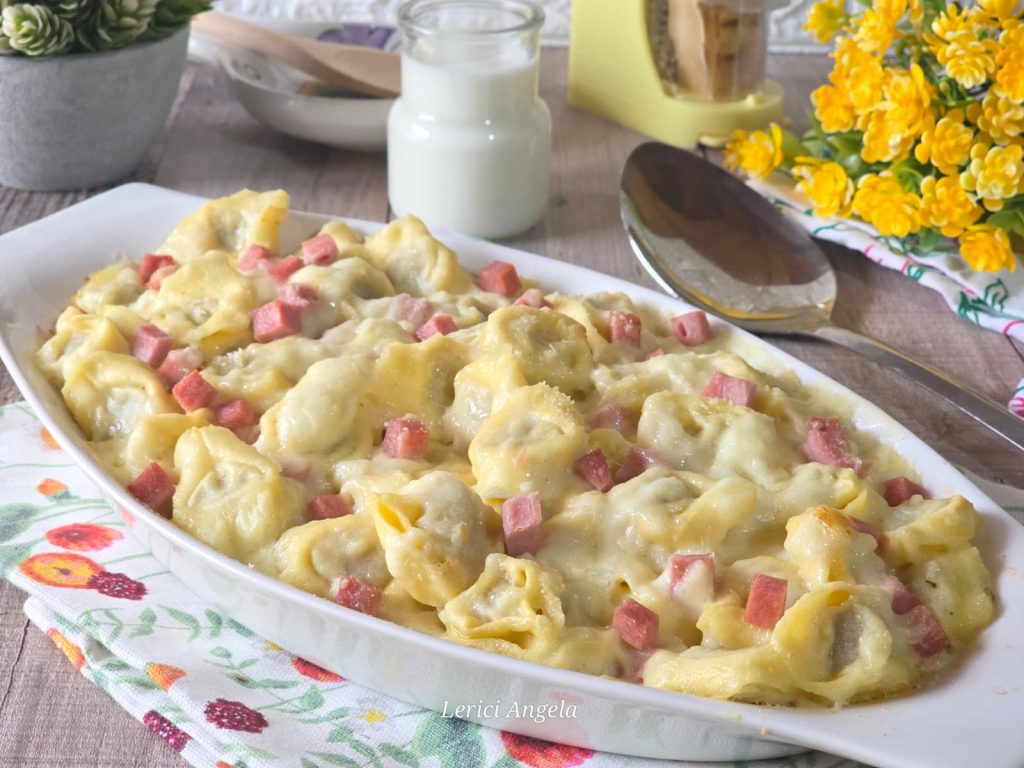 Baked Tortellini Casserole with a Creamy Center