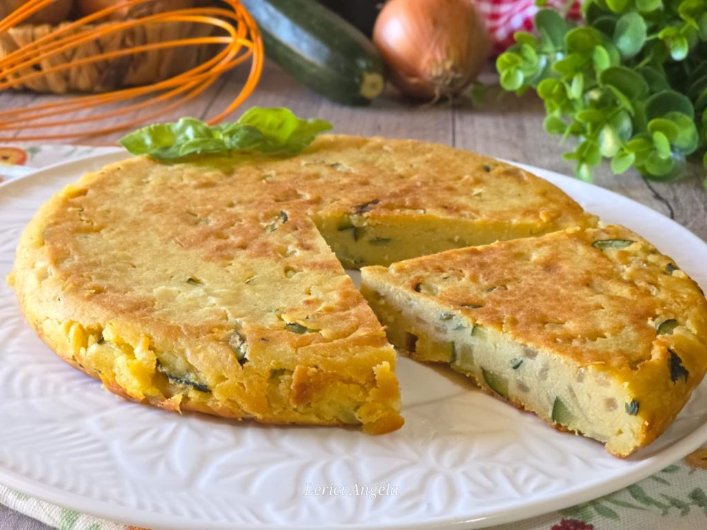 Zucchini frittata egg-free recipe: Skillet, Oven or Air Fryer