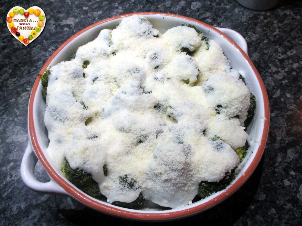 broccoli gratin with bechamel, Mangia senza Pancia