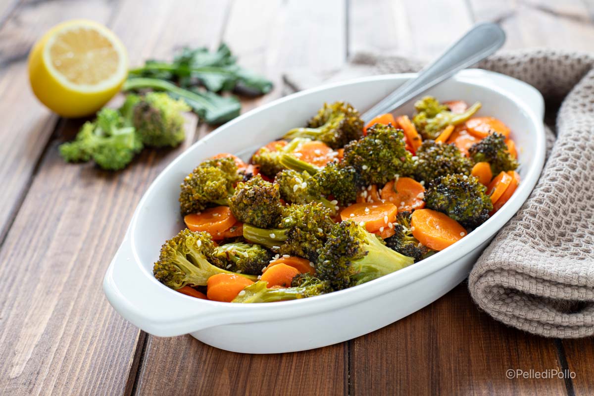 Roasted Broccoli and Carrots