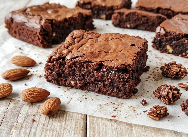 Lactose-free brownies: the secret to the perfect crust and a “fudgy” center
