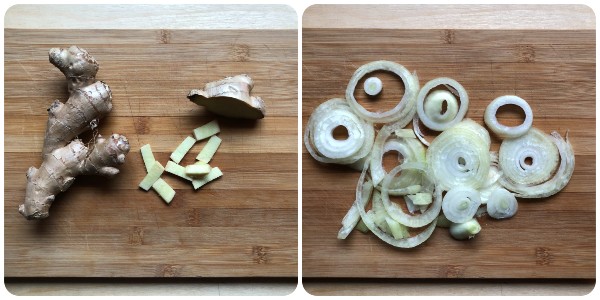 Ginger and onion