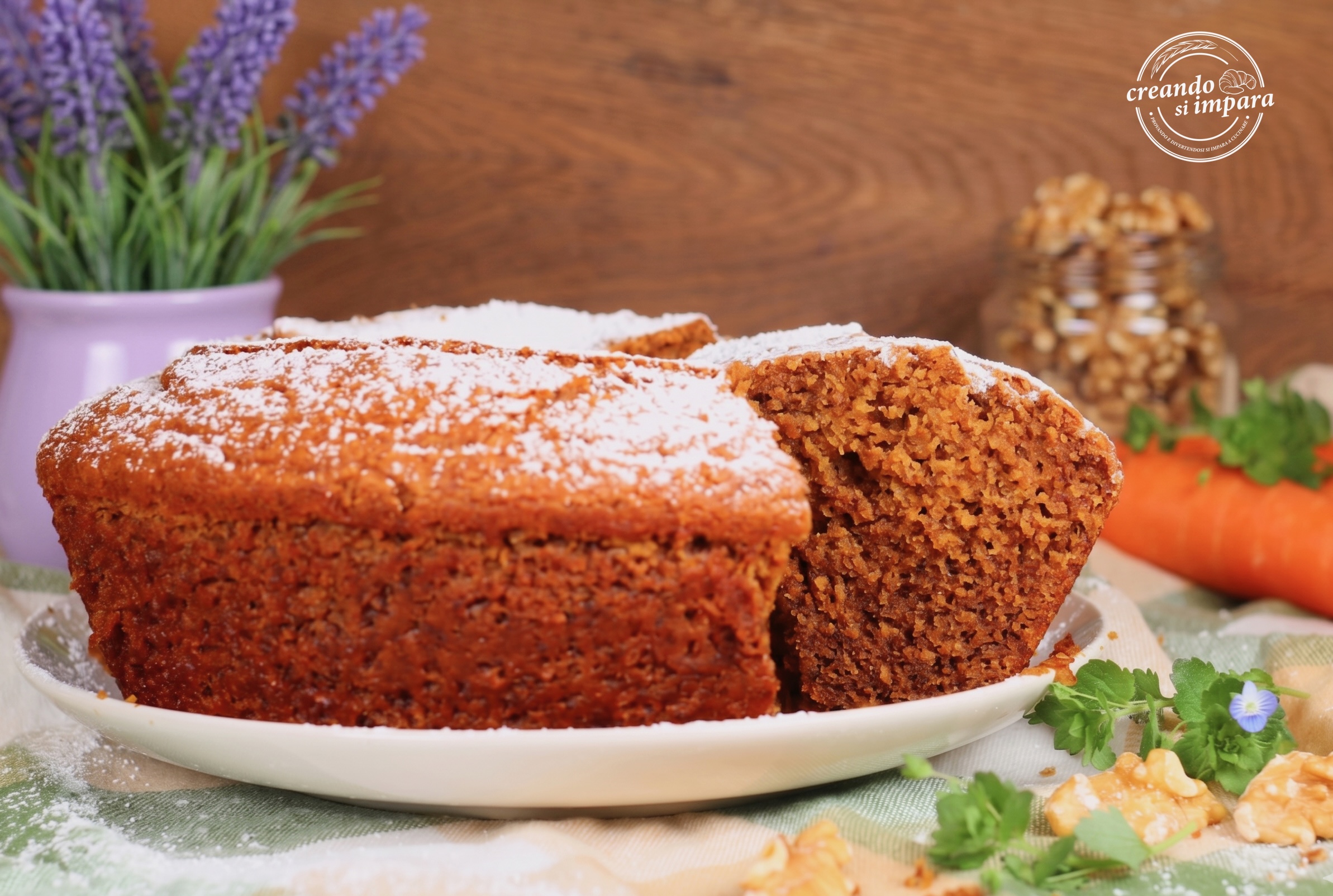 Carrot and Walnut Bundt Cake: Tasty Recipe Without Milk, Butter, or Eggs
